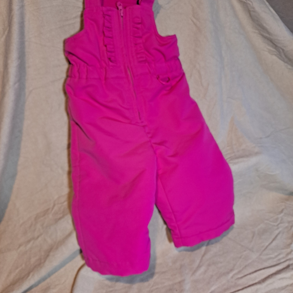 Wonderkids Pink Bib Snow Pant Size 12MOS